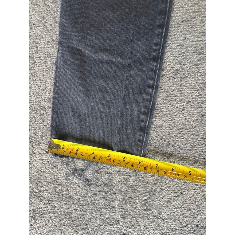 Favorite Daughter The Valentina High Rise Straight Leg Jeans Black Wash Size 25 - Picture 3 of 11